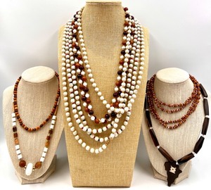 lot 112 image: Collection of Beaded Necklaces with Varied Designs