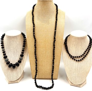 lot 201 image: Set of 20 Assorted Plastic Beaded Necklaces Featuring one by Additions & Trifari Changeable Colored Earrings
