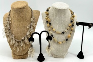 lot 242 image: Collection of Chunky Statement Necklaces and Earrings