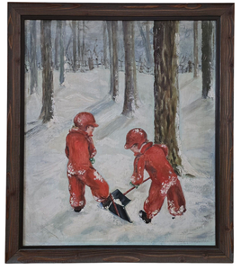 lot 18 image: Original Signed V. Paulson Oil Painting on Canvas