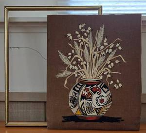 lot 83 image: Vintage Handcrafted Needlepoint Decor