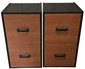 lot 89 image: Pair of Two-Drawered File Cabinets