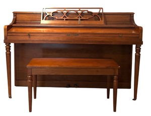 lot 10 image: Gorgeous Vintage Piano and Bench by Kohler & Campbell and Tuner