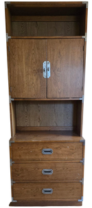 lot 105 image: Two-Piece Chest & Hutch Set