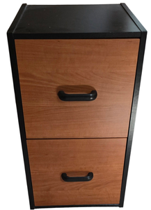 lot 110 image: Stylish Two-Drawered File Cabinet