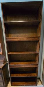 lot 141 image: Three Stacked Bookcases