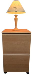 lot 124 image: Sullivans Rolling Filing Cabinet  Desk Lamp