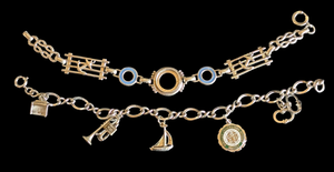 lot 120 image: Pair of Sterling Silver Nautical Bracelets