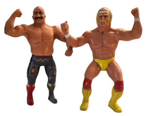 lot 147 image: Vintage WWF Action Figurine LJN Titan Sport Hulk Hogan and Titan Sports Figurine Iran Sheik