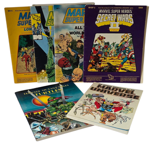 lot 155 image: Vintage Marvel Super Heroes Game Books  TMNT Game