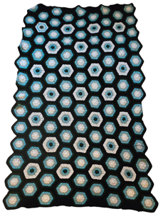 lot 173 image: Vintage Handcrafted Afghan