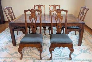 Vintage Henredon Chippendale Style Dining Set