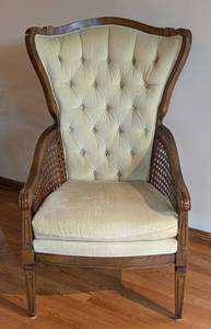 lot 28 image: Vintage High Back Armchair