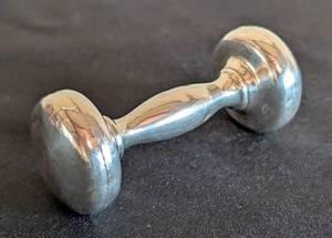 lot 59 image: Vintage Webster Co. Sterling Silver Baby Rattle