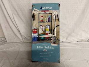 lot 70 image: Whitmor 4-Tier Shelving - Black