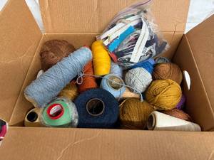 lot 72 image: Box full of Assorted Yarn