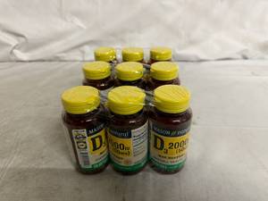 lot 87 image: 9 Bottles of Mason Naure Vitamin D Supplement