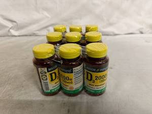 lot 89 image: 9 Bottles of Mason Naure Vitamin D Supplement