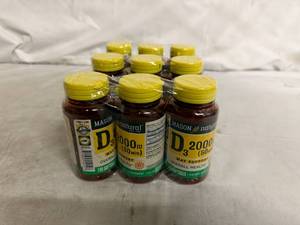 lot 90 image: 9 Bottles of Mason Naure Vitamin D Supplement