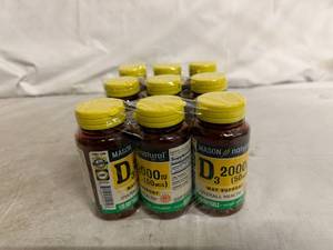 lot 92 image: 9 Bottles of Mason Naure Vitamin D Supplement
