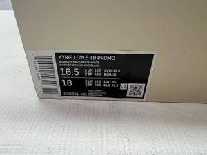 lot 14 image: Size 16.5 Kyrie Low 5 TB Promo
