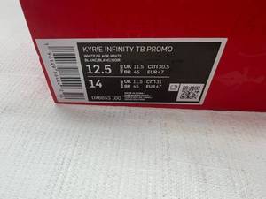 lot 17 image: Size 12.5 Kyrie Infinity TB Promo WhiteBlack-White