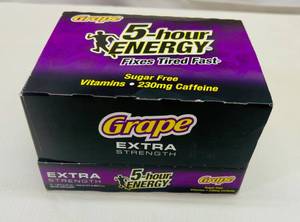 lot 34 image: 12-1.93oz 5-Hour Energy Extra Strengh-Grape