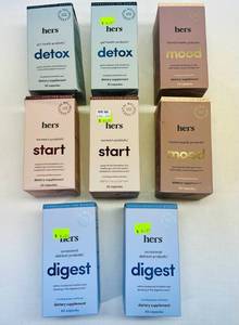 lot 52 image: 2 each Hers Detox, Start, Mood & Digest