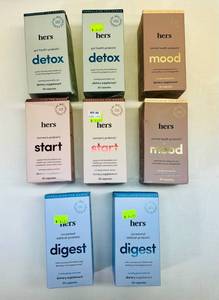lot 53 image: 2 each Hers Detox, Start, Mood & Digest