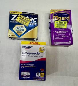 lot 71 image: Zantax, Fdgard & Omeprazole