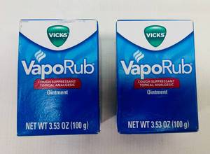lot 77 image: 2x 3.53oz Vicks VapoRub