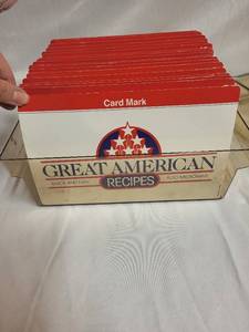 lot 224 image: Great American Recipes Card Collection with Organizer Box
