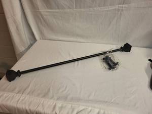 lot 240 image: Adjustable Heavy Duty Curtain Rod with Mounting Hardware