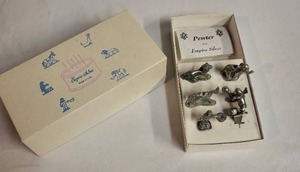 lot 241 image: Empire Silver Pewter Animal Toppers Set