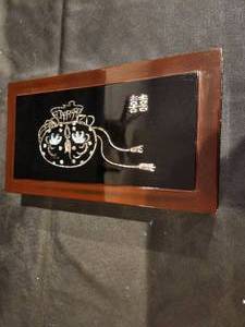 lot 160 image: Elegant Japanese Lacquered Box Set with Intricate Inlay Design
