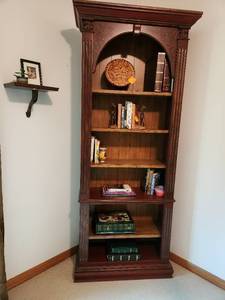 lot 303 image: Ornate Wooden Bookcase Contents Not Included
