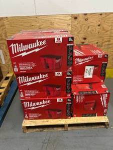 lot 12 image: MILWAUKEE Lot of 8- M18 9 Gal. WetDry Vacuum Tanks and 3- M18 12 Gal. WetDry Vacuum Tanks