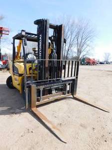 2013 Hyundai 45DS-7E Diesel Forklift with 4th Valve Hydraulics