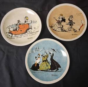 lot 8 image: 3 Plates from the Rockwell On Tour Series.