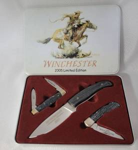 lot 31 image: Winchester 2005 Limited Edition Knife Set  New in Box