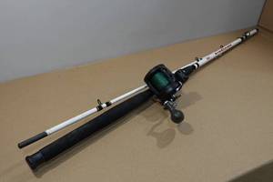lot 138 image: Berkley Big Game Rod with Cabelas Depth Master III Reel