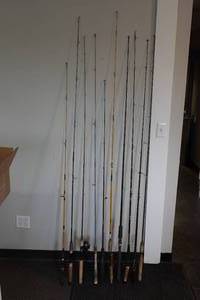 lot 141 image: Assorted Fishing Rods - Browning, South Bend, Berkley, Garcia, Eagle Claw