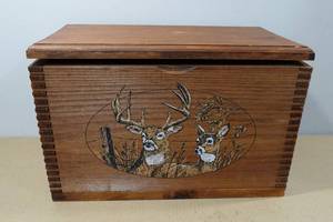 lot 168 image: Wooden AmmoStorage Box
