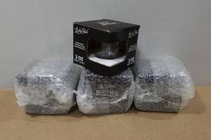 lot 177 image: 4 Lucky Shot 2oz Shot Glasses with Embedded Bullets