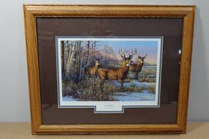 lot 184 image: Framed Print By Cynthie Fisher Cautious