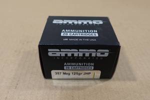 lot 194 image: 20 Ammo Inc .357 Mag 125 Gr JHP Ammo