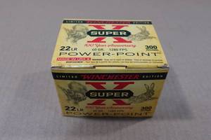 lot 201 image: 300 Winchester Super-X .22 LR 40 Gr Power-Point Ammo