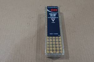 lot 202 image: 100 CCI Mini Mag .22 LR 40 Gr Plated RN Ammo
