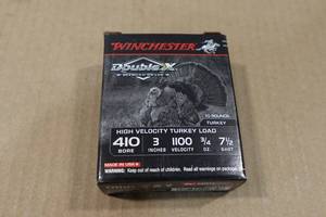 lot 212 image: 10 Winchester Double X .410 Bore 3 7-12 Shot Turkey Shotshells