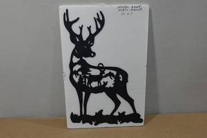 lot 53A image: Metal Wall Dcor - Deer Silhouette